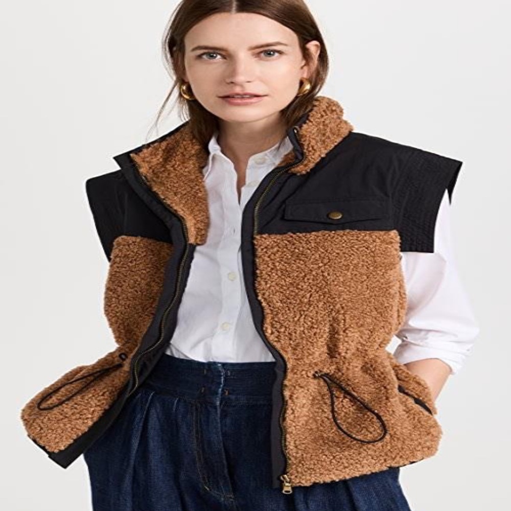 Ulla Johnson Tariet Teddy Vest - Sierra Brown - Picture 4 of 12